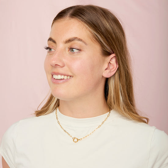 Eleanor Gold Charm Necklace Chain 41cm