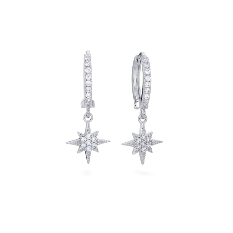 Cosima Silver Huggie Hoops