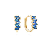 Edie Blue Huggie Earrings