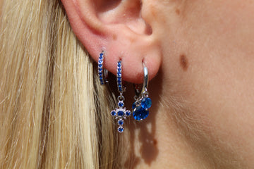 gold huggie earring