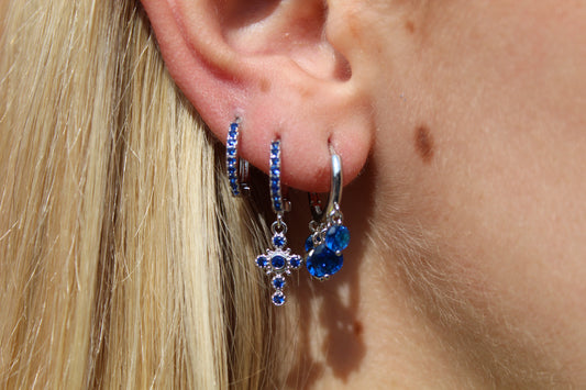 gold huggie earring