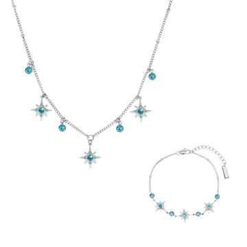 The Maia & Eloise Silver Turquoise Stacking Set