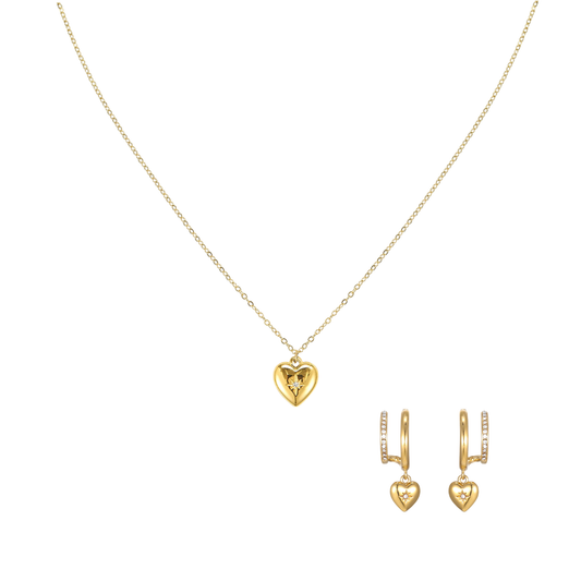 The Megan & Macy Gold Crystal Stacking Set