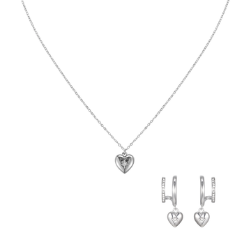 The Megan & Macy Silver Crystal Stacking Set