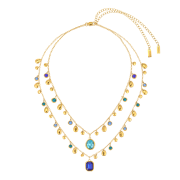 The Savannah & Anais Gold Blue Stacking Set