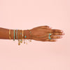 Ariella Gold Turquoise Stacking Star Hand Chain