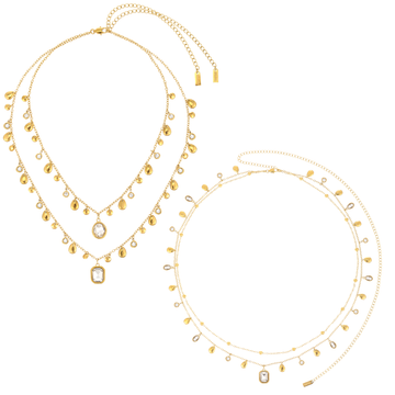 The Savannah, Anais & Ysabelle Gold Crystal Stacking Set
