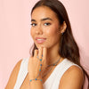 Tshenolo Silver Blue Hand Chain
