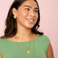 Aleena Gold Multi-Green Chunky Star Pendant Charm