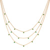 Amy Stacker Necklace Gold & Green