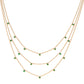 Amy Stacker Necklace Gold & Green