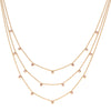 Amy Stacker Necklace Gold & Pink