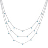 Amy Stacker Necklace Silver & Turquoise