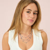 Amy Stacker Necklace Silver & Blue