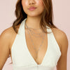 Amy Stacker Necklace Silver & Crystal