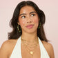 Amy Stacker Necklace Gold & Green