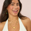 Amy Stacker Necklace Gold & Green