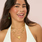 Amy Stacker Necklace Gold & Green