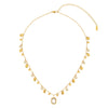 Anais Gold Crystal Droplet Stacking Necklace