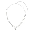 Anais Silver Crystal Droplet Stacking Necklace