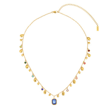 Anais Gold Rainbow Droplet Stacking Necklace