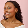 Anna Gold Blue Huggie Earring Stacker Set
