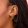 Anna Gold Rainbow Huggie Earring Stacker Set