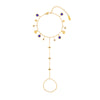 Ariella Gold Blue Stacking Star Hand Chain