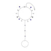 Ariella Silver Blue Stacking Star Hand Chain