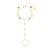 Ariella Gold Green Stacking Star Hand Chain