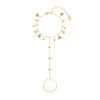 Ariella Gold Turquoise Stacking Star Hand Chain