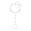 Ariella Silver Turquoise Stacking Star Hand Chain