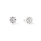 Francesca Stud Earrings Silver & Crystal