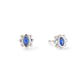 Francesca Stud Earrings Silver & Blue