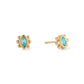 Francesca Stud Earrings Gold & Turqouise
