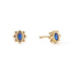 Francesca Stud Earrings Gold & Blue