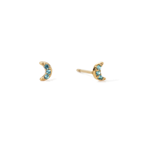 Harriet Stud Earrings Gold & Turqouise