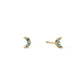 Harriet Stud Earrings Gold & Turqouise