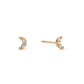 Harriet Stud Earrings Gold & Crystal