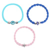Bijoux De Mimi's Blue & Silver Bracelet Hair Tie Set