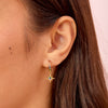 Cosima Gold Rainbow Star Huggie Earrings