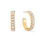 Sophie Crystal Gold Chunky Earrings