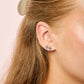 Camilla Cross Stud Earrings Gold & Blue