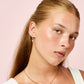 Camilla Crystal Gold Cross Huggie Earrings