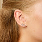 Camilla Cross Stud Earrings Silver & Crystal
