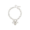 Charli Crystal Silver Charm Bracelet
