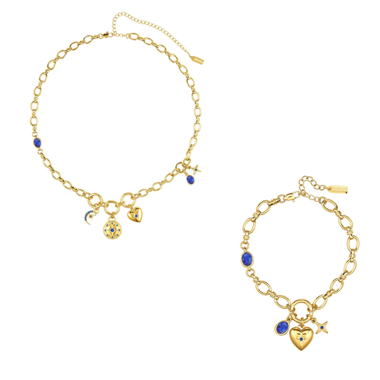 The Chloe & Charli Set – Gold & Blue