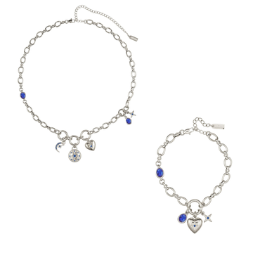The Chloe & Charli Set – Silver & Blue