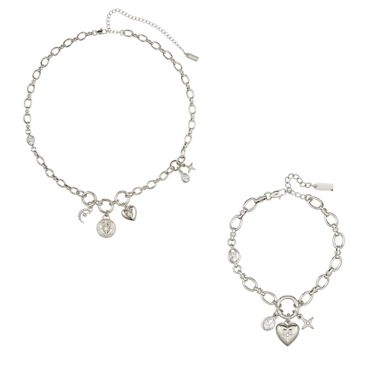 The Chloe & Charli Set – Silver & Crystal