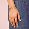 Nancy Gold Crystal Pull Bracelet